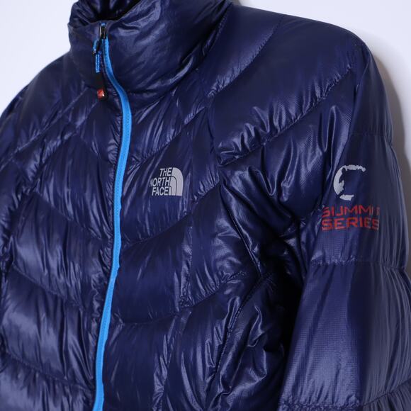 THE NORTH FACE Summit Series Super Diez Jacket Navy Puffer 800 Fill Women's S - Picture 3 of 9